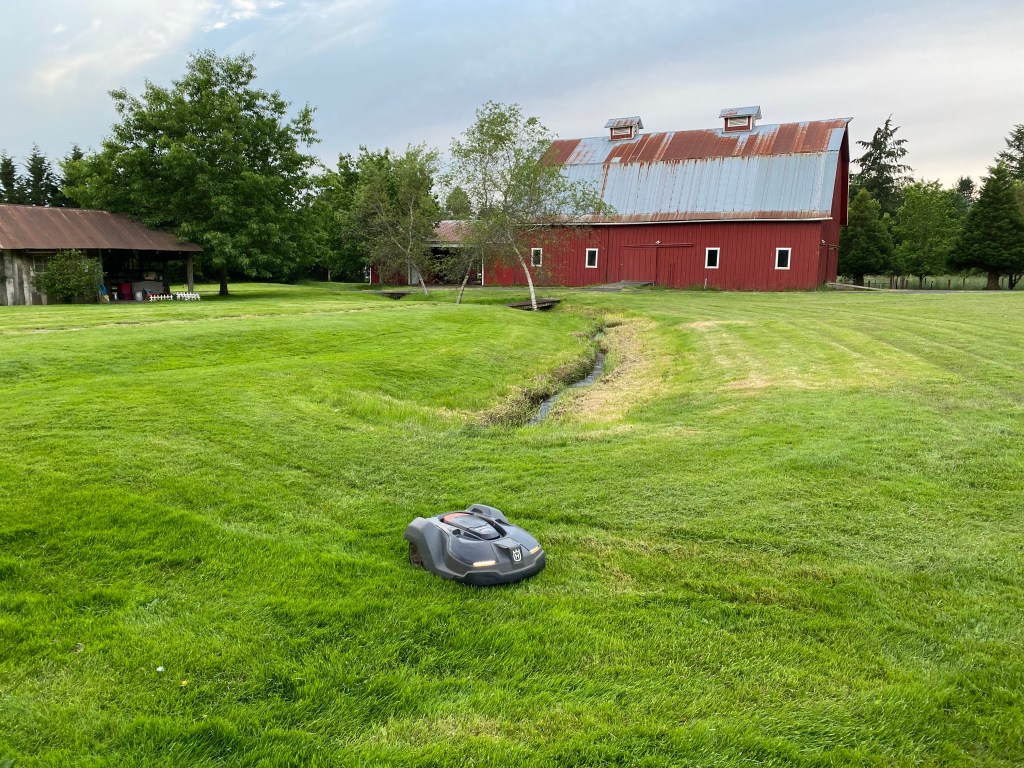 Husqvarna Automower 450X installation in Battle Ground, Washington